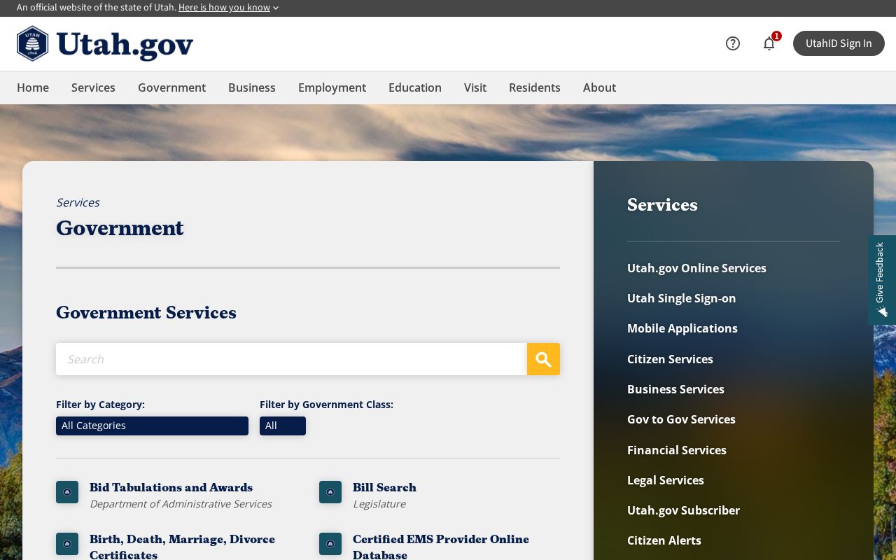 Utah government contact directory for Weber County people directories